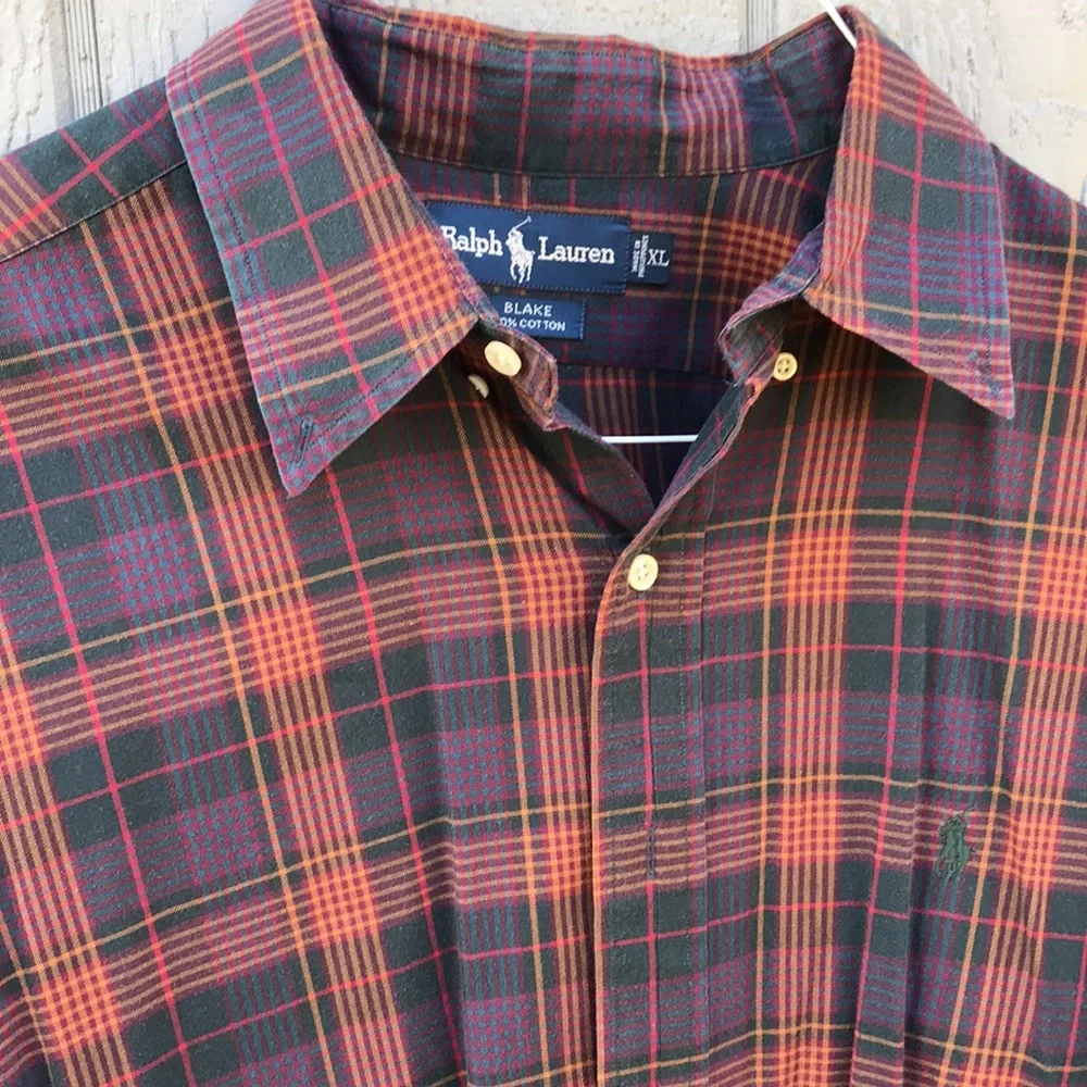 Ralph Lauren mens shirt size XL plaid - Picture 5 of 6
